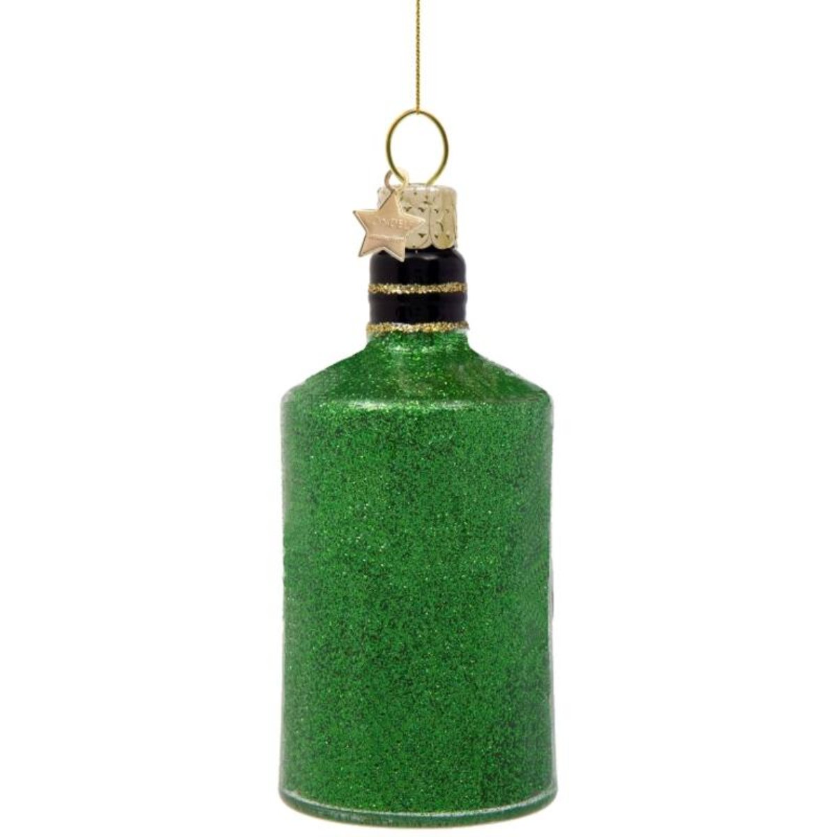 Christmas Ornament // Green Gin Bottle