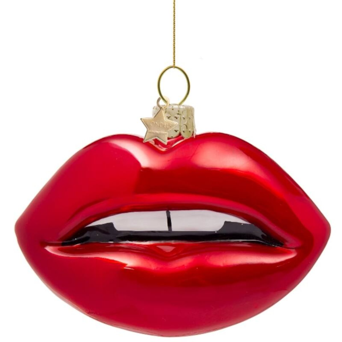 Christmas Ornament // Red Lips