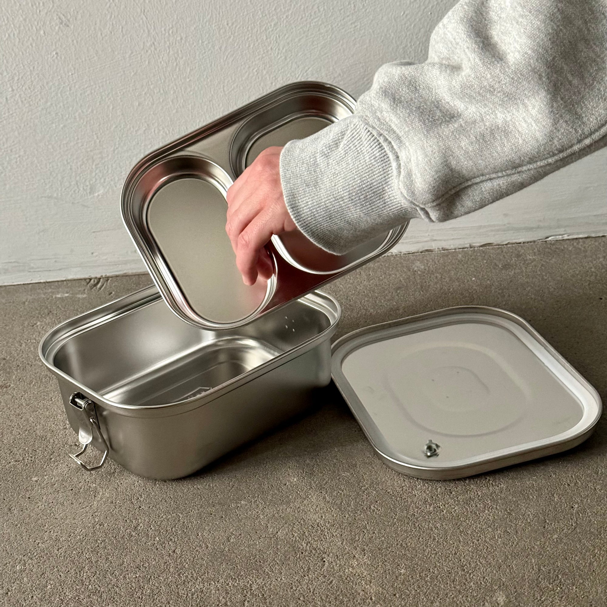 Two-Layered Stainless Steel Lunch Box