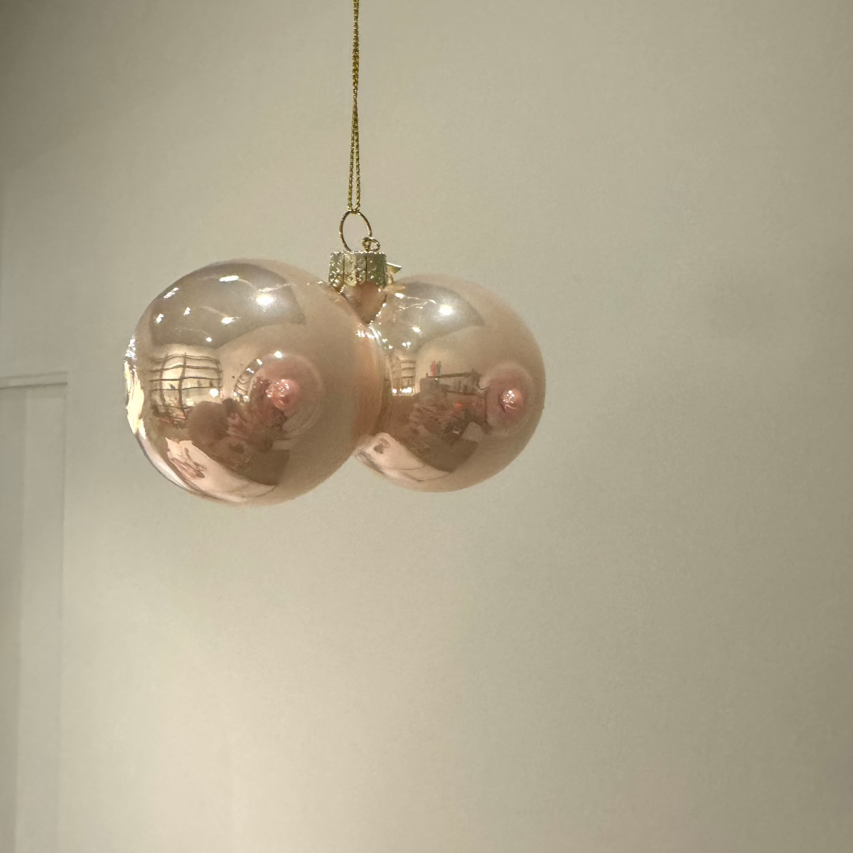 Christmas Ornament // Pink Boobs