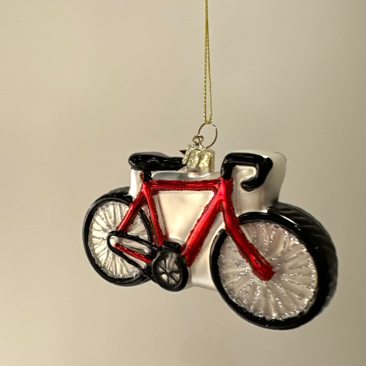 Christmas Ornament // Red Racing Bike