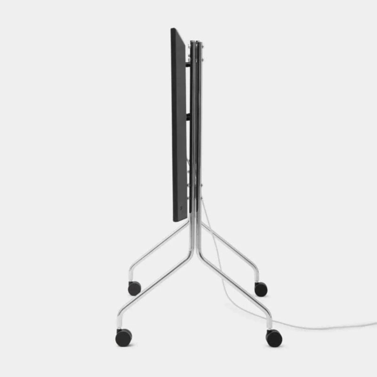 Pedestal - Moon Rollin' TV Stand // Chrome - Tv Stand - DANSKmadeforrooms