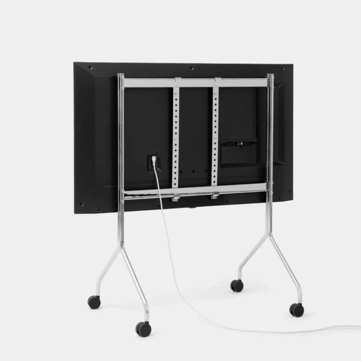 Pedestal - Moon Rollin' TV Stand // Chrome - Tv Stand - DANSKmadeforrooms