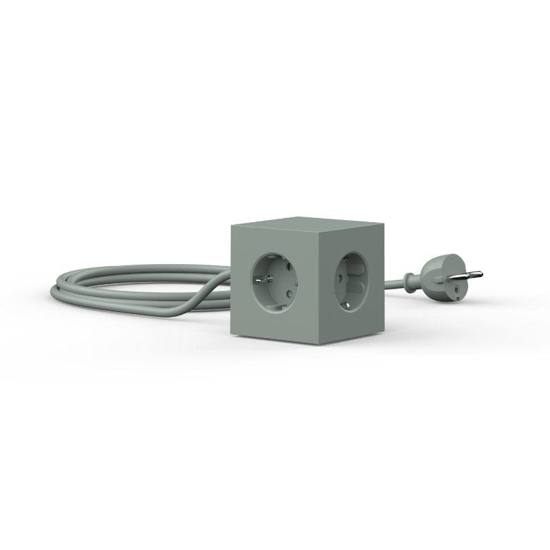 Avolt - Square 1 USB // Oak Green - Socket - DANSKmadeforrooms