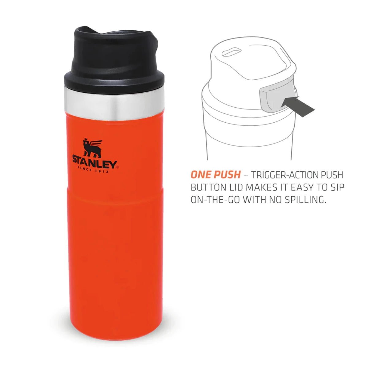 Stanley - Travel Mug // Blaze Orange - Kitchenware - DANSKmadeforrooms